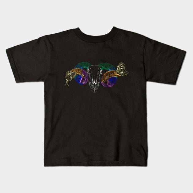 Medusa 2 Kids T-Shirt by RaLiz
